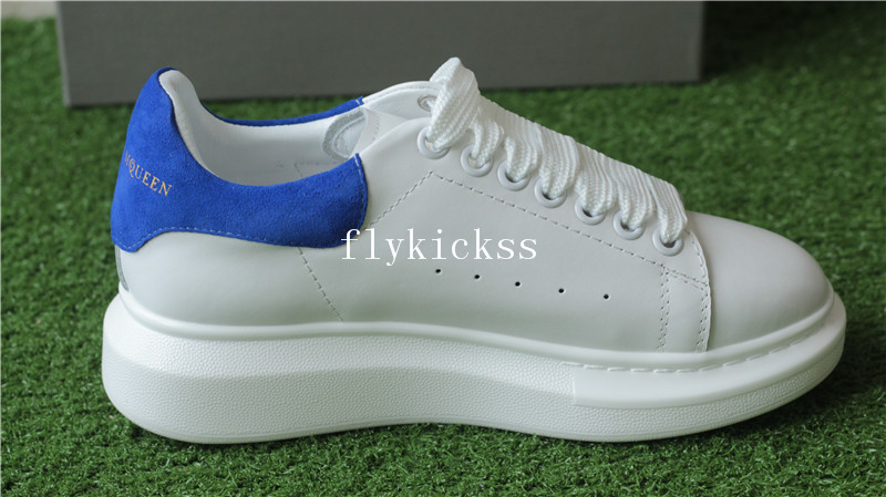 Alexander McQueen Oversized Sneaker White Blue Suede